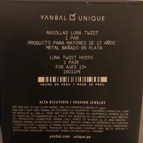 Yanbal Unique Luna Twist Hoops - Picture 6 of 6